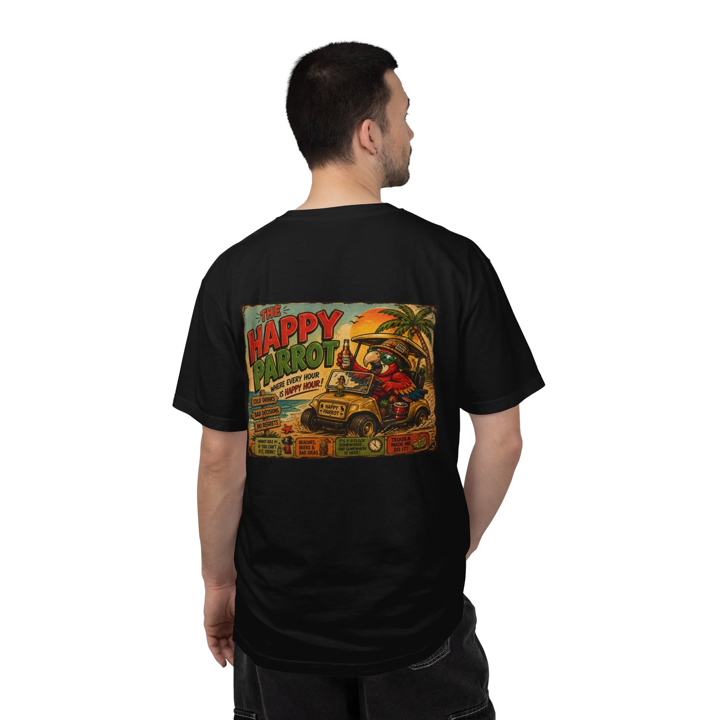 The Happy Parrot graphic T-shirt