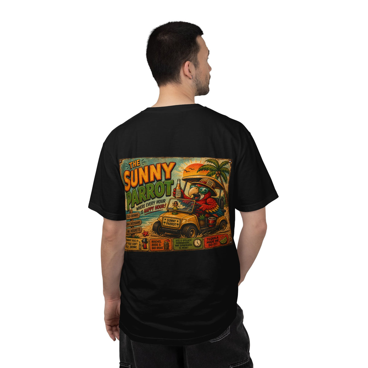The Happy Parrot graphic T-shirt