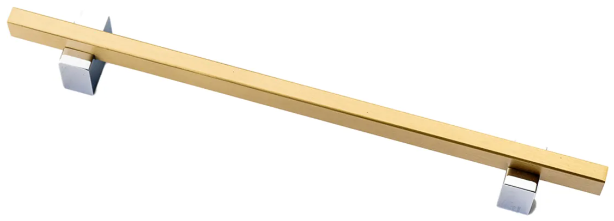 Two Tone Cabinet Knobs and Handles Chrome & Brass Cabinet Hardware