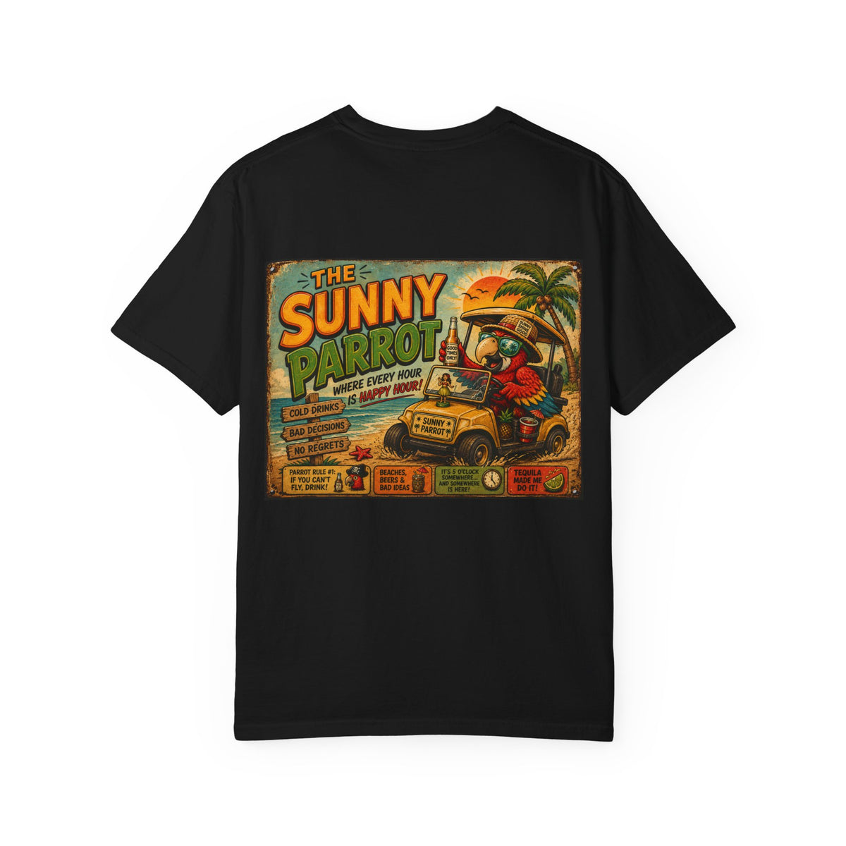 The Happy Parrot graphic T-shirt