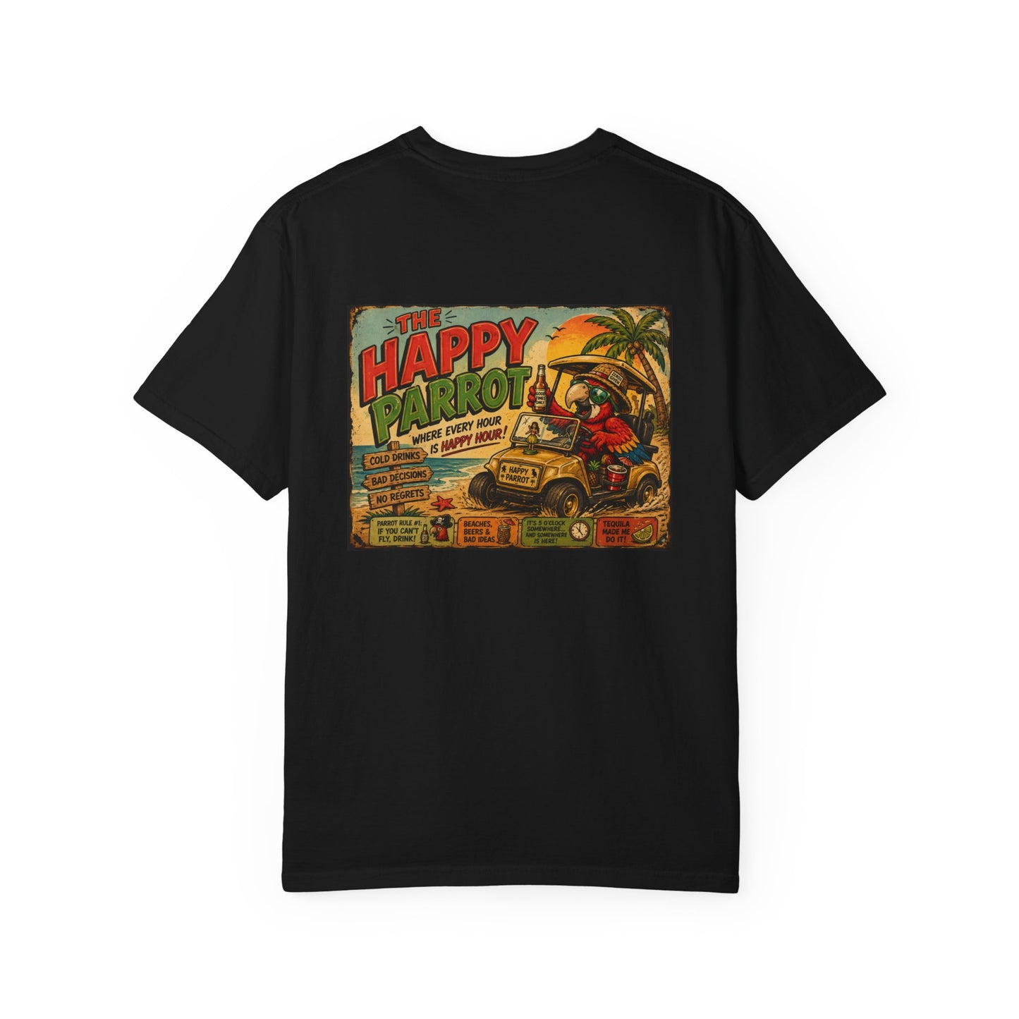 The Happy Parrot graphic T-shirt