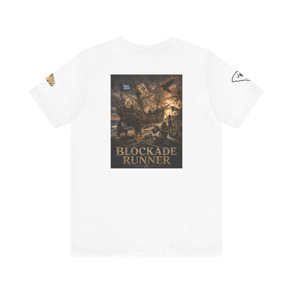 Blockade Runner Skull Pirate Ship Tee