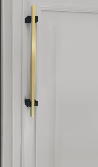 Two Tone Cabinet Knobs and Handles Black & Brass Cabinet Hardware