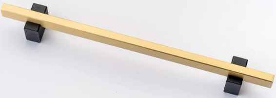 Two Tone Cabinet Knobs and Handles Black & Brass Cabinet Hardware