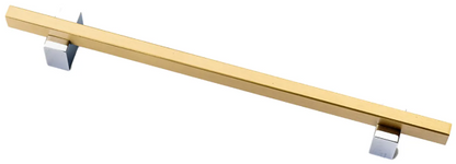 Two Tone Cabinet Knobs and Handles Chrome & Brass Cabinet Hardware