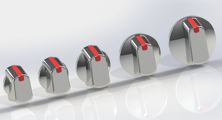 Chrome Universal Appliance Knob